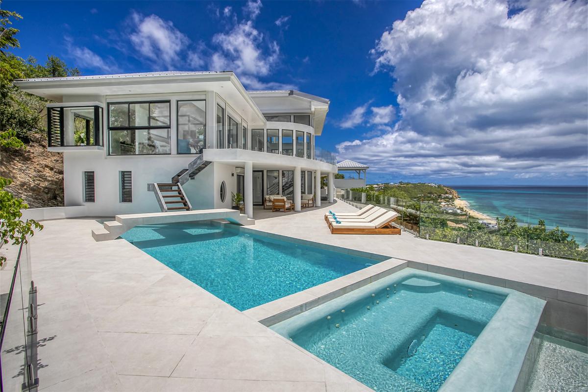 A louer villa 4 chambres Terres Basses Saint Martin_ Piscine - 1